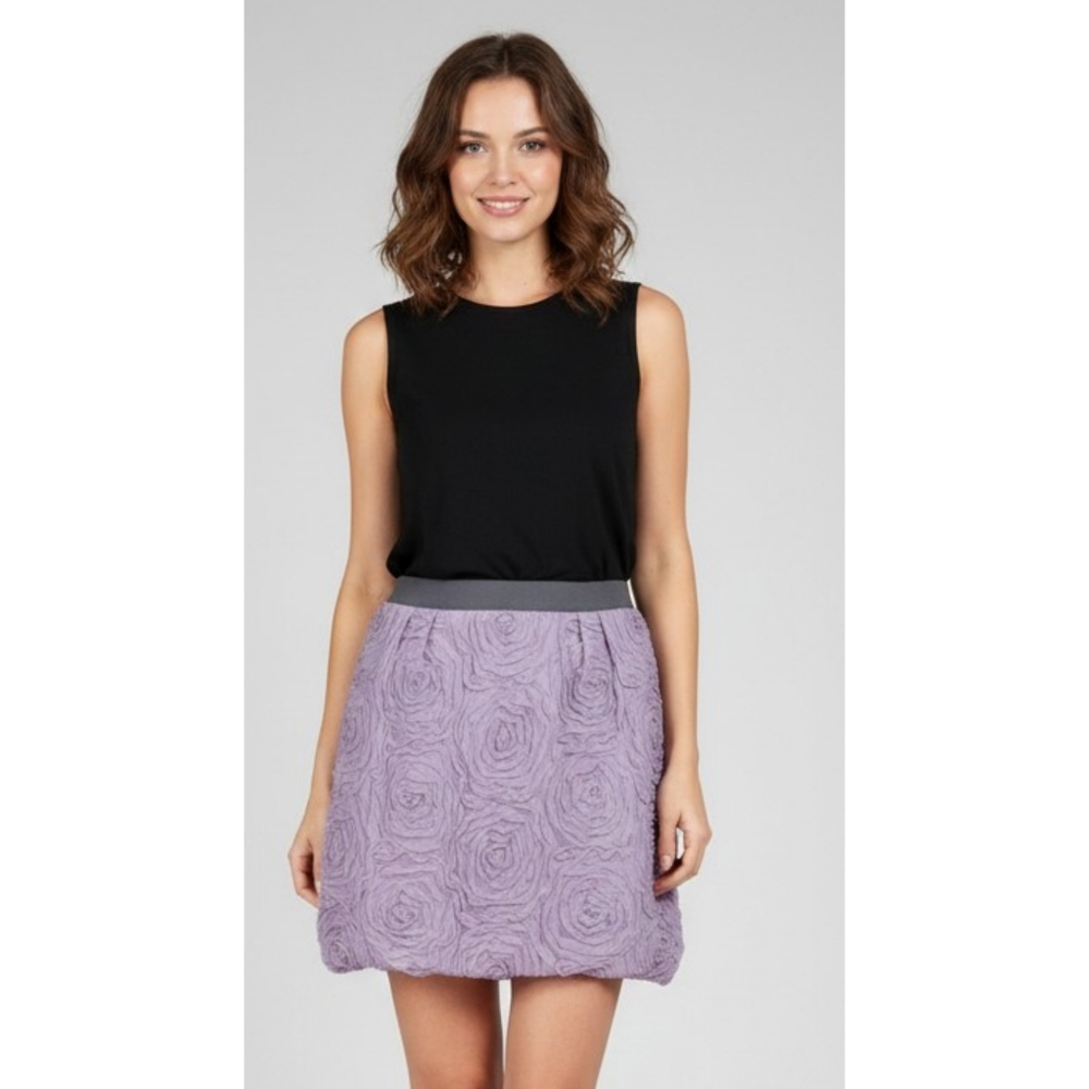 J.Crew Rosette Bubble Mini Skirt Lavender Size 00